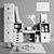 Modular Children's Room Furniture & Accessories 3D model small image 3