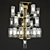 Elegant Crystal Chandelier 3D model small image 1