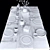 SMA Decor Set - Ceramic Tableware Collection by Sergey Makhno Architects. Elegant Ceramic Décor Set. 3D model small image 3