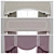 Elegant Lambrequin Curtain Set 3D model small image 2