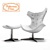 Elegant Regina II Armchair 3D model small image 1