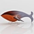Seamlessly Textured Whale Sculpture 3D model small image 3