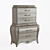 Elegant Bella Terra 5-Drawer Chest 3D model small image 1