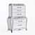 Elegant Bella Terra 5-Drawer Chest 3D model small image 3