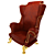Elegant Victorian Armchair 3D model small image 3