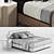 Minotti Bedford Bed Set 3D model small image 3