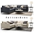 Pottery Barn Jake Sectional Sofa 3D model small image 1