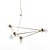 Geometric Brass Chandelier: Handcrafted Elegance 3D model small image 1