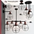 Modern Industrial Pendant Lights 3D model small image 1