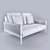 Smania Amalfi Outdoor Sofa 3D model small image 3