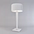 Vintage Glass Snooker Floor Lamp 3D model small image 2