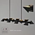 Industrial Metal Loft Chandelier & Sconce 3D model small image 1