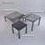 Smania Aston Tables 100/70/50 3D model small image 1