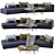 Cozy Long Island Modular Sofa 3D model small image 1