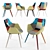 Zuiver Twelve Armchair: Patchwork Perfection! 3D model small image 1