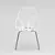 Elegant White Coral Chair 3D model small image 2