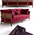 Promenade by Philippe Nigro: Luxurious Sofas & Chaise 3D model small image 3