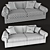 Luxury Christopher Sofa by Roy Bosh 3D model small image 3