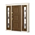Title: Legion Steel Door with Laser-cut Insets and Oak Panels 3D model small image 2
