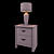Elegant Bedside Set: Corraya Table & Elysia Lamp 3D model small image 2