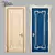 Elegant Agnessa 2-Panel Interior Door 3D model small image 1