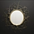 Rustic Round Twig Mirror 3D model small image 1