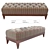 Elegant MESTRE Banquette Seat 3D model small image 1