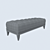 Elegant MESTRE Banquette Seat 3D model small image 2
