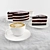 Decadent Chocolate Cake & Cappuccino 3D model small image 1