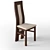 Classic Oak Chair - Elegant Design 3D model small image 1