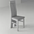 Classic Oak Chair - Elegant Design 3D model small image 2