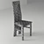 Classic Oak Chair - Elegant Design 3D model small image 3