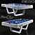 Sleek Aero Billiard Table 3D model small image 2