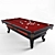 Elegant Billiard Set 3D model small image 1