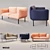 WOUD Nakki - Stylish Two-Seater Sofa 3D model small image 1