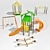 Vega Kids Playground Set 3D model small image 1