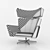 RelaxMax Modern Lounge Chair 3D model small image 3