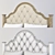 Bernhardt Campania King Upholstered Panel Bed 3D model small image 3