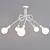 Elegant Ceiling Luminaire CL026 3D model small image 2