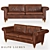 Vintage Ralph Lauren Leather Sofa 3D model small image 1