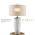 Elegant Leigh Table Lamp: Porcelain & Crystal 3D model small image 1