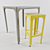 Elevate Ensemble: Table Haute + Tabouret Haut 3D model small image 3