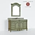 Elegant St. James 60" Vanity 3D model small image 1