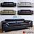 Luxurious Visso Leather Sofa 3D model small image 1