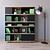 VOX Balance and Muse. Stylish Black Shelving Units. 3D model small image 1