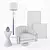 Elegant Bogarde Armchair Set 3D model small image 2