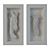 Silver Metal Woman and Man Panel 3D model small image 2