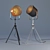 Sleek Floor Lamp Spotlights 3D model small image 1