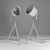 Sleek Floor Lamp Spotlights 3D model small image 3