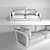 MODERN & COZY | BuzziCane Fabric Sofa 3D model small image 3